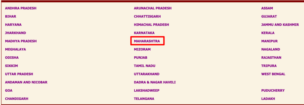 choose maharashtra state